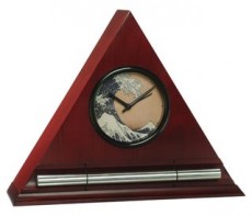 Zen Alarm Clock, Ukiyo-e Hokusai Wave Dial Face Zen Alarm Clock, Ukiyo-e Hokusai Wave Dial Face