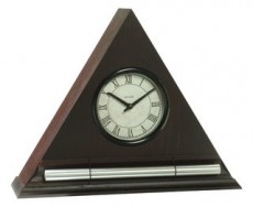 Dark Oak Zen Alarm Clock with Chime Dark Oak Zen Alarm Clock with Chime