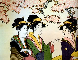 Courtesan Hanaogi of Ogi-ya by Chokosai Eisho, Now & Zen ukiyo-e detail Hanaogi Chokosai Eisho, Now & Zen Ukiyo-e