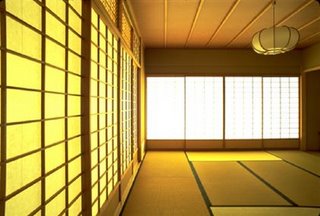 tatami-floored tea room for tea ceremony