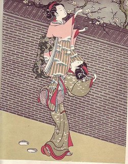 Utamaro Ukiyo-e, Two Ladies With Flowers Utamaro Ukiyo-e, Two Ladies With Flowers