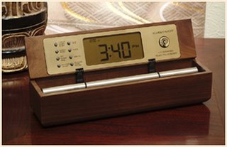 Digital Zen Yoga Timer in Walnut Finish