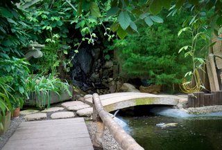 zen-like garden, a perfect meditation space to use your Zen Meditation Timer