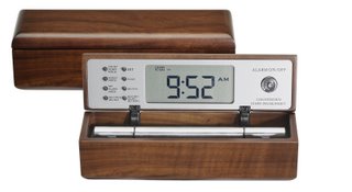 Natural Sounding Alarm Clocks and Meditation Timers, The Digital Zen Alarm Clock in Solid Walnut