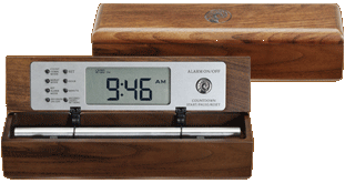 Walnut E Tone Digital Zen Clock